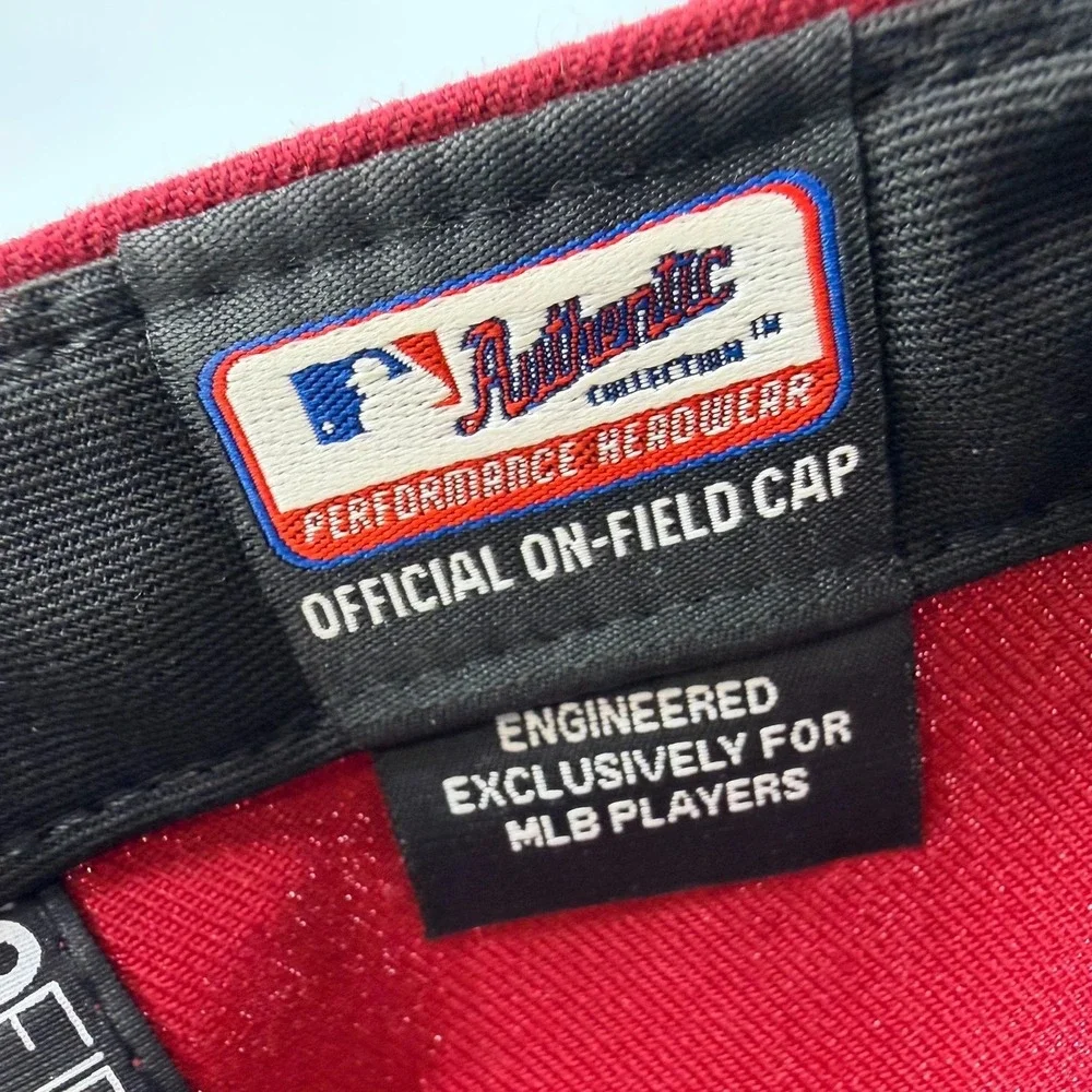 New Era 59FIFTY Philadelphia Phillies Throwback Hat Fitted 7 1/2 Maroon MLB